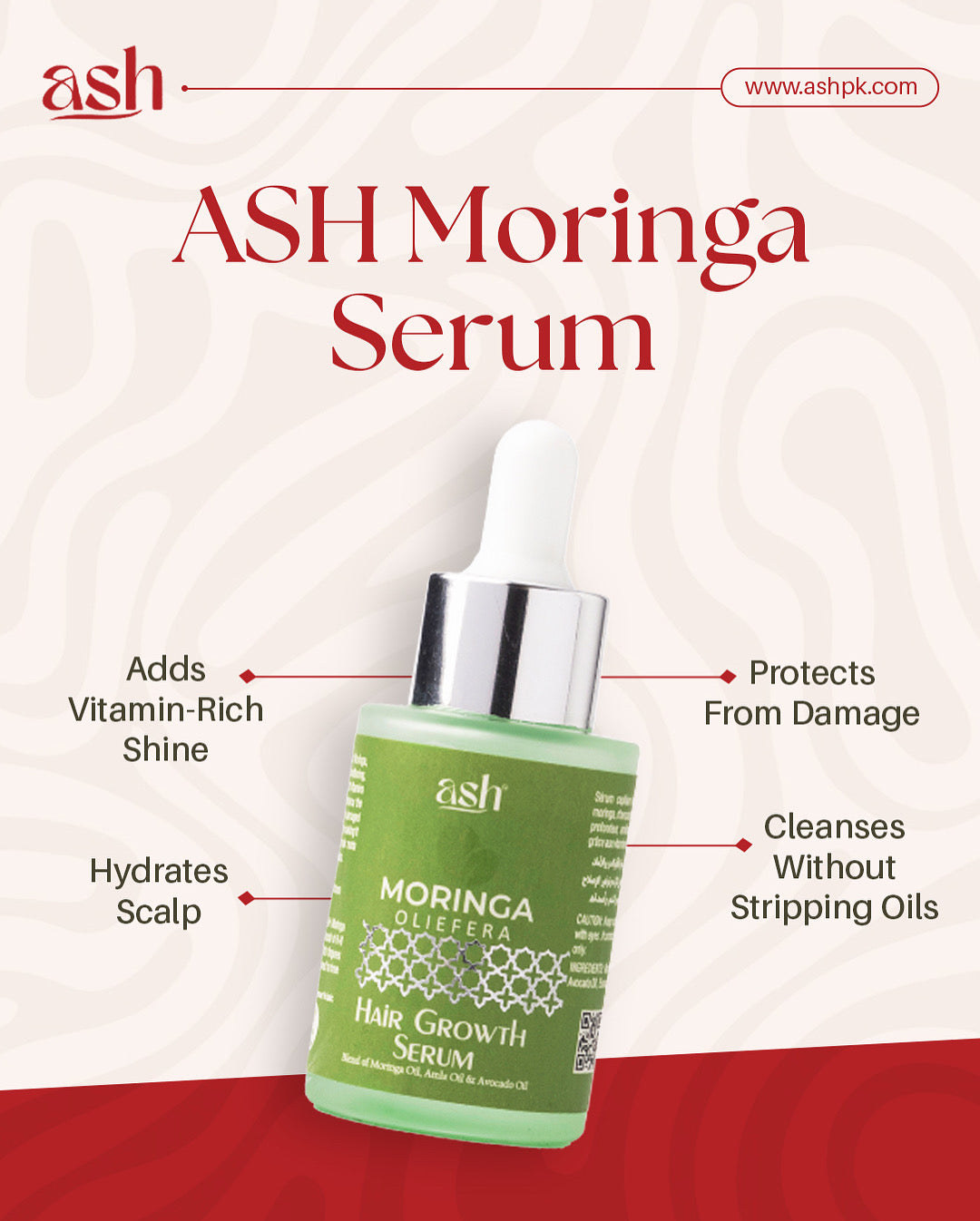 ASH Moringa Oliefera Hair Growth Serum