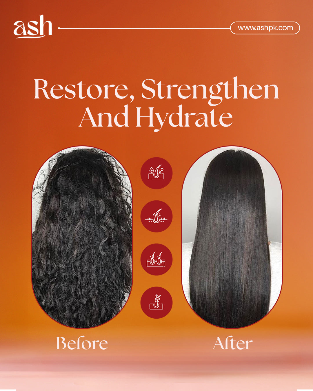 ASH Frizz Control Bundle | Argon Shampoo 2in1 & Argon - Almond Oil
