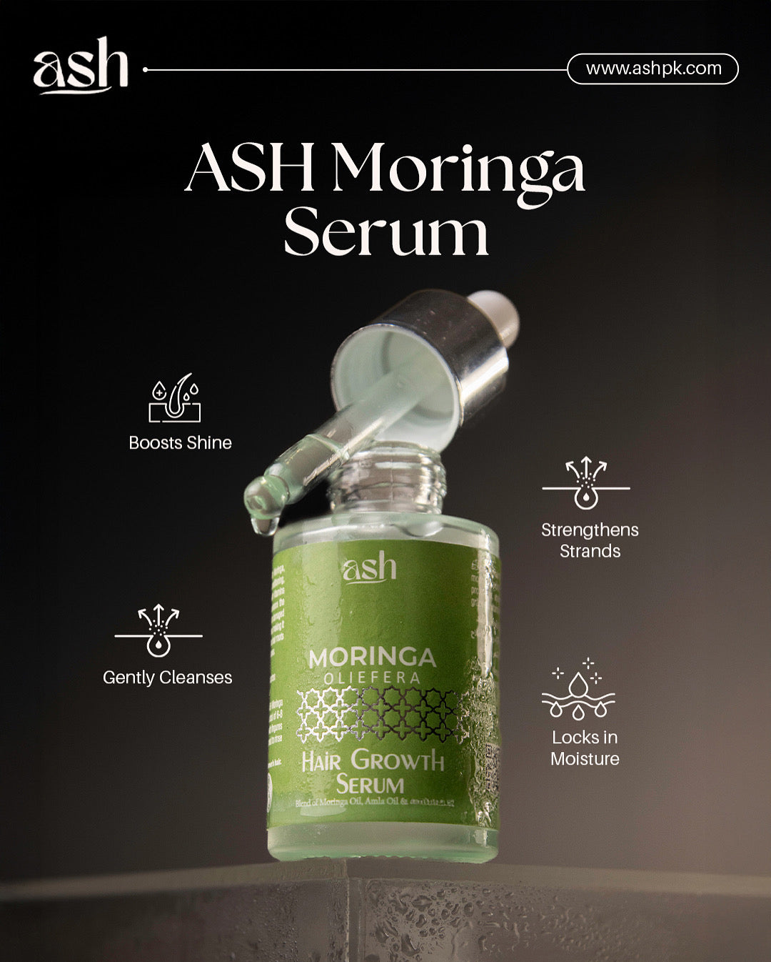 ASH Moringa Oliefera Hair Growth Serum