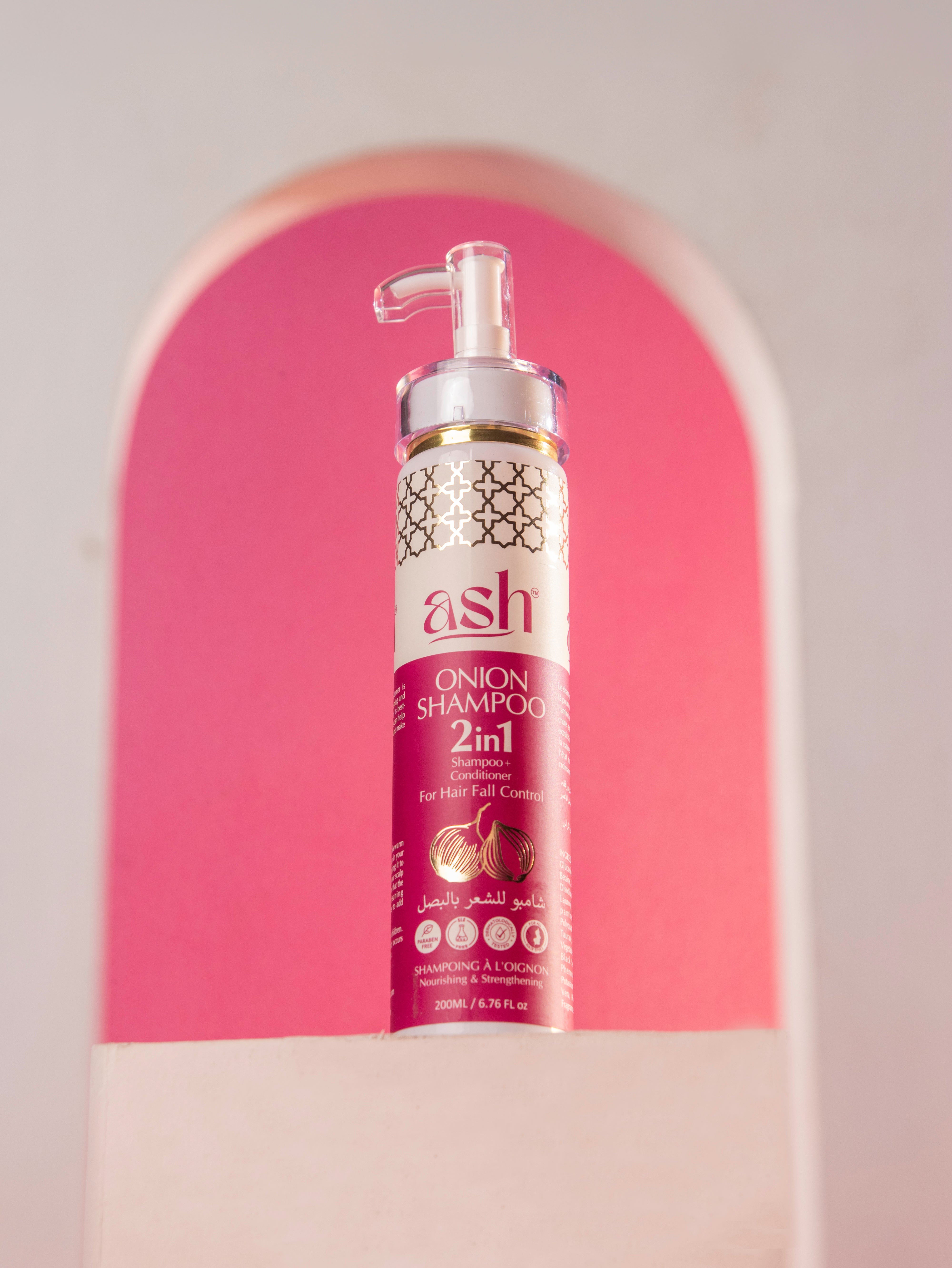 ASH Onion Shampoo 2in1 | For Hair Fall Control